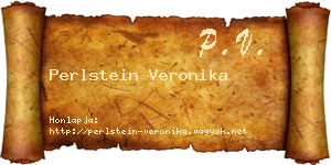 Perlstein Veronika névjegykártya