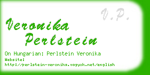 veronika perlstein business card